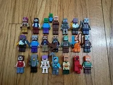 Lego Minecraft Minifigure Lot