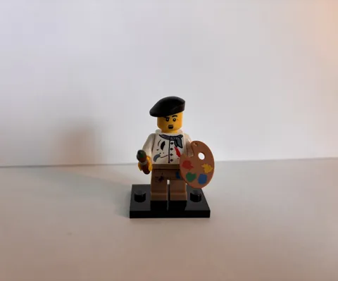 LEGO Artist Painter Minifigure Series 4 8804 col062 Complete w Palette Brush