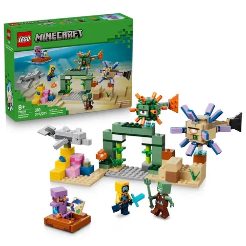 LEGO Minecraft Underwater Adventure - Building Toy for Boys & Girls