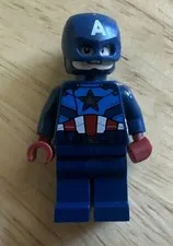 LEGO Minifigure Marvel Avengers Tower 76269 Captain America Dark Blue Suit USA