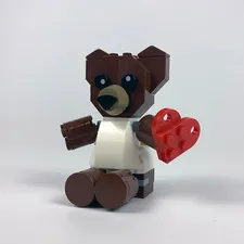 LEGO In Store Adult Valentines Teddy Bear Build 2020 Brown Bear Heart 67 pcs.