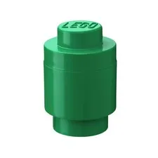 LEGO Stackable Round Storage Brick 1 Knob Green Single Stud Tub NEW