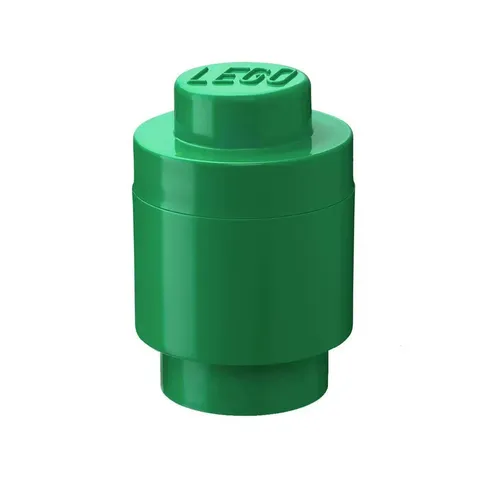 LEGO Stackable Round Storage Brick 1 Knob Green Single Stud Tub NEW