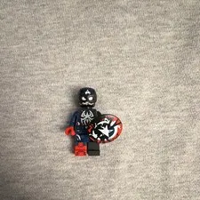 LEGO Captain America Venom  Minifigure with Helmet & Shield