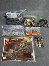 LEGO Indiana Jones: Temple of Doom (7199) 100% Complete w/ Manuals * See Descr*