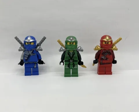 Lego Ninjago Zx Minifigure Lot Of 3 - LLOYD JAY KAI Pre-owned