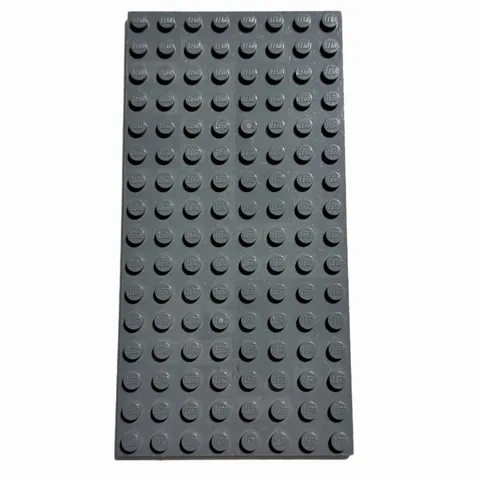 LEGO Dark Gray 8 X 16 STUD Baseplate 2.5” X 5” PIECE #3865 92438 Bricks Building