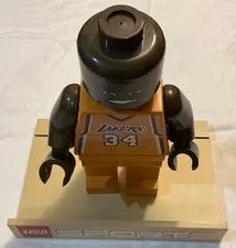 LEGO NBA Mini Figure Store Display 18" Shaquille O’Neal LA Los Angeles Lakers