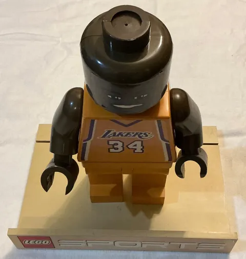 LEGO NBA Mini Figure Store Display 18" Shaquille O’Neal LA Los Angeles Lakers