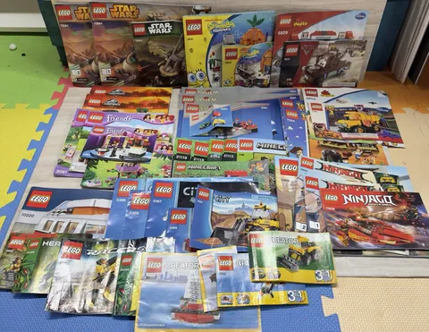 Huge Lego Instructions Manual Lot x45,Spongebob,Minecraft,System,Star Wars +