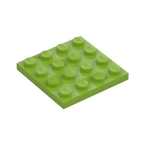 LEGO 30x Lime Plate 4 x 4 inv.606