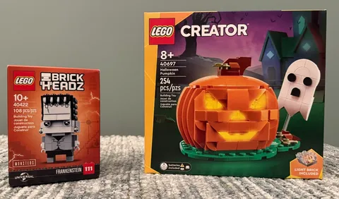 Lego 40422 BrickHeadz - Frankenstein/Lego 40697 Creator Halloween Pumpkin - NISB