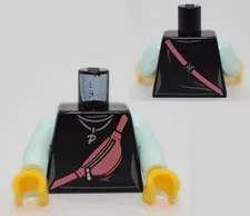 LEGO Minifigure Torso Hidden Side Parker Jackson Diagonal pink purse bag 6271736