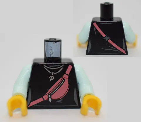 LEGO Minifigure Torso Hidden Side Parker Jackson Diagonal pink purse bag 6271736