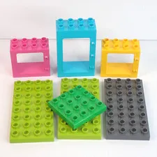 Genuine LEGO Duplo Plate Window Frame Door Frame Building Base Qty. 7 pieces