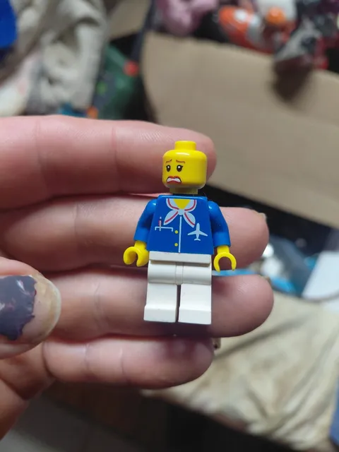 vintage LEGO airport crew or flight attendant minifigure