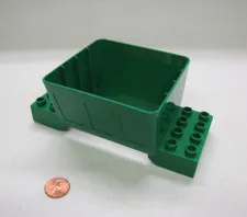 Lego Duplo BALL RAILWAY TRAIN HOPPER Green Replacement Part