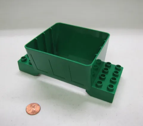Lego Duplo BALL RAILWAY TRAIN HOPPER Green Replacement Part