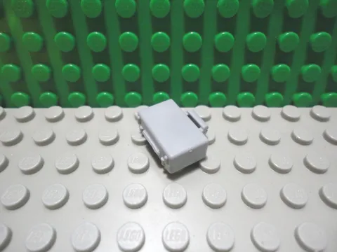 Lego mini figure 1 Light Bluish Gray Briefcase Suitcase town city