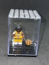 Lego Basketball Figure Toy Collectible LeBron James #6 Lakers Acrylic Display
