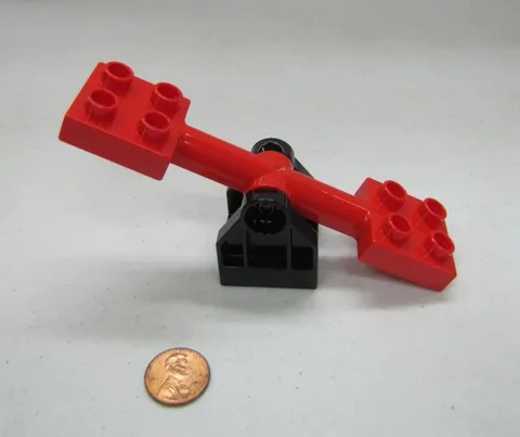 Lego Duplo RED & BLACK SEESAW TEETER TOTTER Circus Park Playground House Home