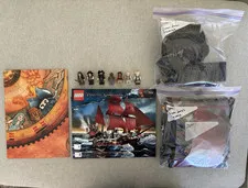 LEGO Pirates Queen Anne's Revenge (4195) Complete w/ Instructions and Minifigs