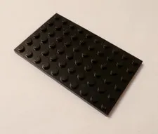 Lego x1 Black 6x10 Plates, 3033 (028-301)