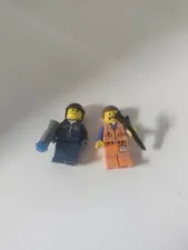 lego minifigures Police Officer and Construction Worker Pre-owned.
