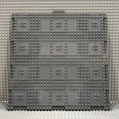 Lego Plates 32 x 32 : Thick Platform : Dark Bluish Gray (18922 + 15624)