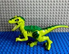 LEGO Jurassic World Juniors RAPTOR Dino Green Dinosaur Minifigure from 10757!