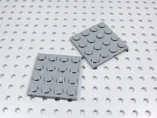 LEGO Lot of 2 Dark Bluish Gray 4x4 Plates BP