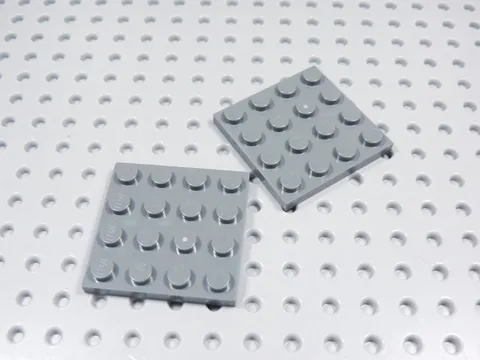 LEGO Lot of 2 Dark Bluish Gray 4x4 Plates BP