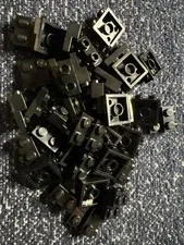 LEGO 99206 Black Plate, Modified 2 x 2 x 2/3 with 2 Studs on Side 37 Pieces