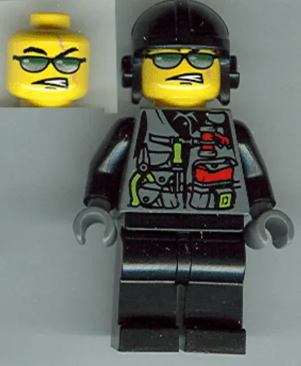 LEGO Dino Attack Minifigure Viper din006 7296 7475