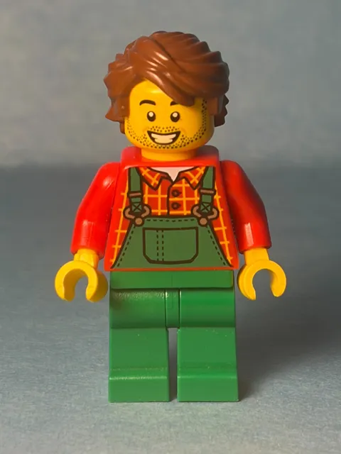 LEGO City Minifig cty1227 - Male Farmer - Light Scratches/No Cracks