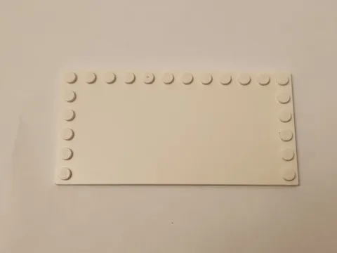Lego Baseplate 6178  Tile Modified 6x12 Studs on 3 edges White