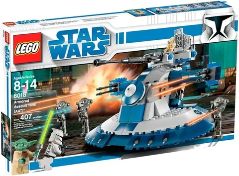 Lego Armored Assault Tank Aat 8018 Star Wars Clone Wars 100% Complete Set no Box
