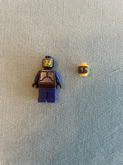 Lego Classic Jango Fett Head, Torso, And Legs (No Helmet) + Zam Wessell Head