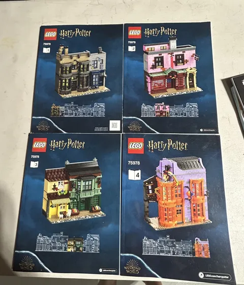 LEGO Harry Potter Diagon Alley Instruction Manual Booklets books 1 - 4 