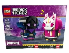 LEGO Brickheadz 40884 FORTNITE Figures Drift & Raven Sealed NIB