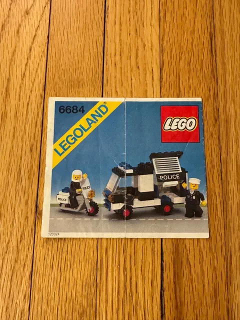 Lego Town Police Patrol Squad (6684) Instruction Booklet Only