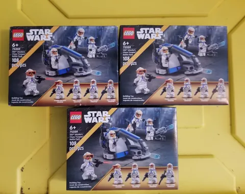 LEGO Star Wars 332nd Ahsoka’s Clone Trooper Battle Pack 75359. Lot  of 3