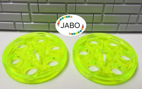 (E15 /5 /4 ) LEGO Technic 2 x 4185 Pulley / Deflection Pulley trans neon green