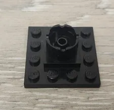 Lego 6067 Black Boat Mast Section Base 4 x 4 x 1 2/3 Replacement Piece Part