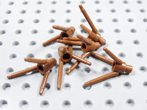 LEGO Lot of 6 Reddish Brown Stems Plants Minifig BI