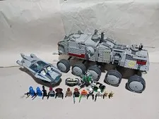 Lego Star Wars 8098 Turbo Tank and 8128 Cad Bane's Speeder Complete