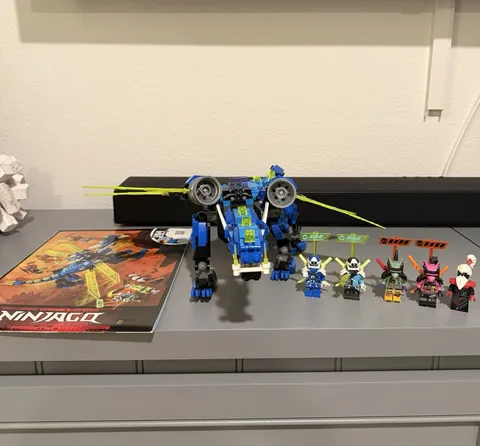 LEGO NINJAGO Prime Empire Jay's Cyber Dragon 71711 Complete Set, 518 pcs
