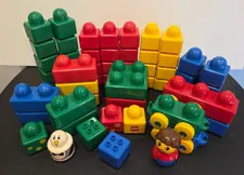 Lego Duplo Primo Blocks Toys 56 pc lot preschool toddler baby building vintage