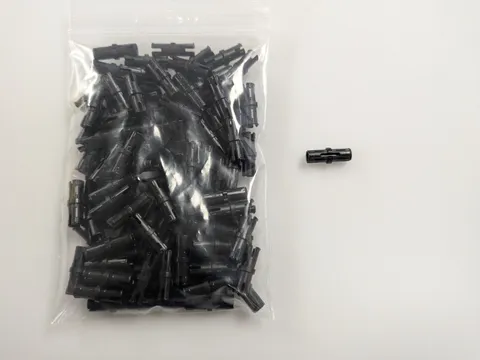 Lego Lot of 100 New Black Technic Pins with Friction Ridges Parts 2780