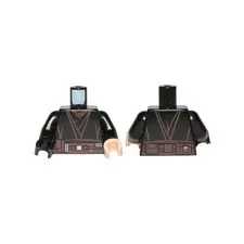 LEGO Star Wars - Minifig, Torso Jedi Robe, Brown Belt w/ Pouches & Silver Buckle